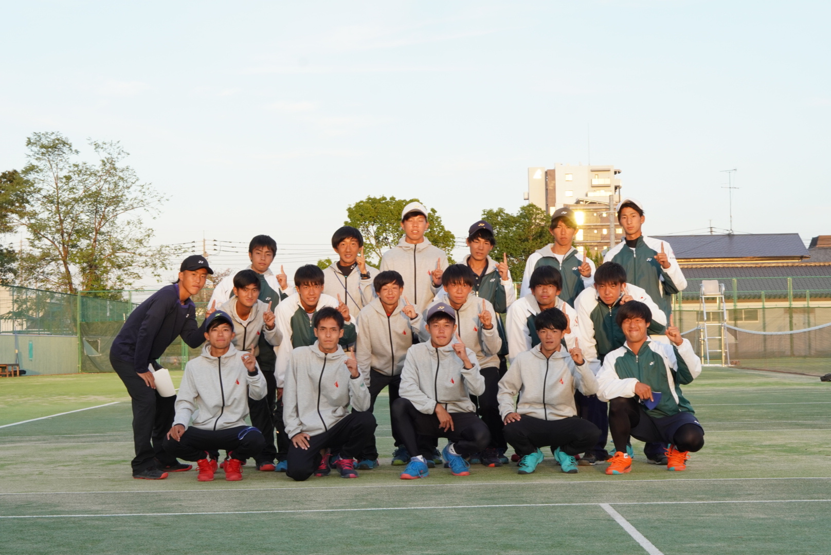 祝 九州１部リーグ昇格 Kumamoto Gakuen Softtennis Team